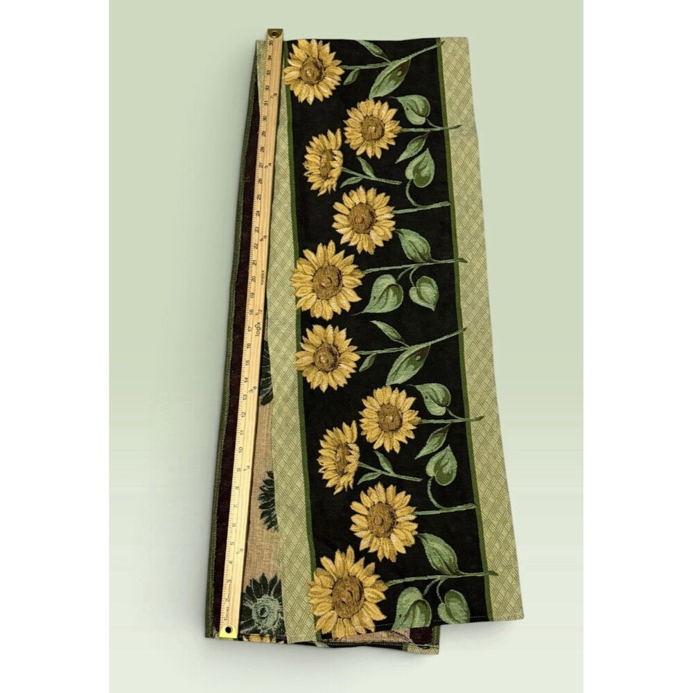 Unbranded Sunflower Tapestry Table Runner 70x13 Farmhouse Decor - Picture 4 of 5